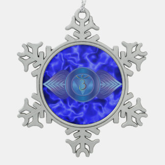Ornement de flocon de neige d'étain de Chakra de
