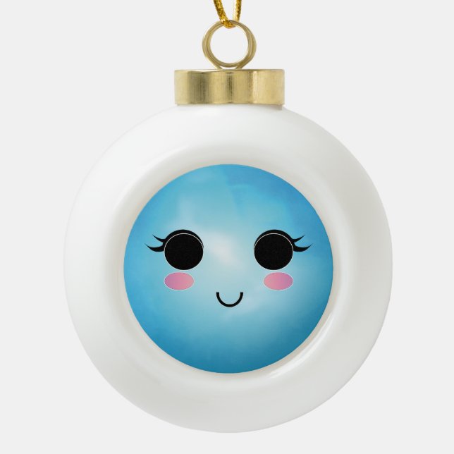 Ornement de flocon de neige mignon (Devant)