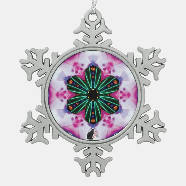 Ornement de flocon de neige Pinkie Kaleidoscope (Devant)