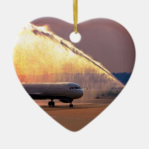 Ornement de forme de coeur de vol d'honneur