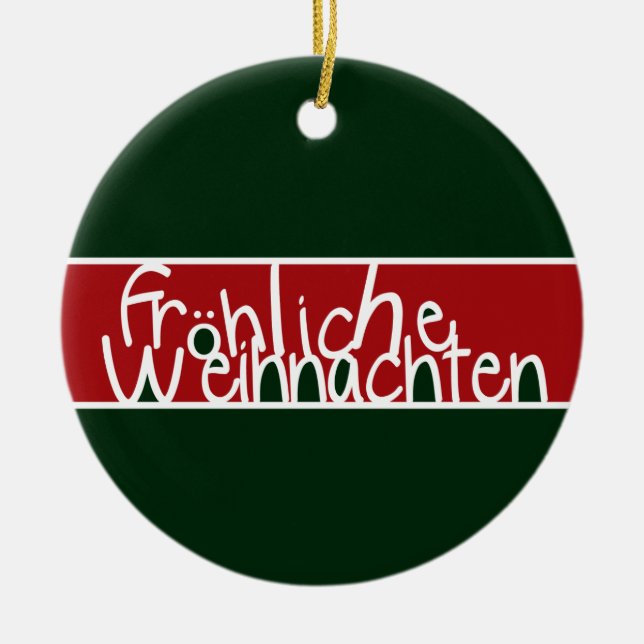 Ornement de Frohliche Weihnachten (Devant)