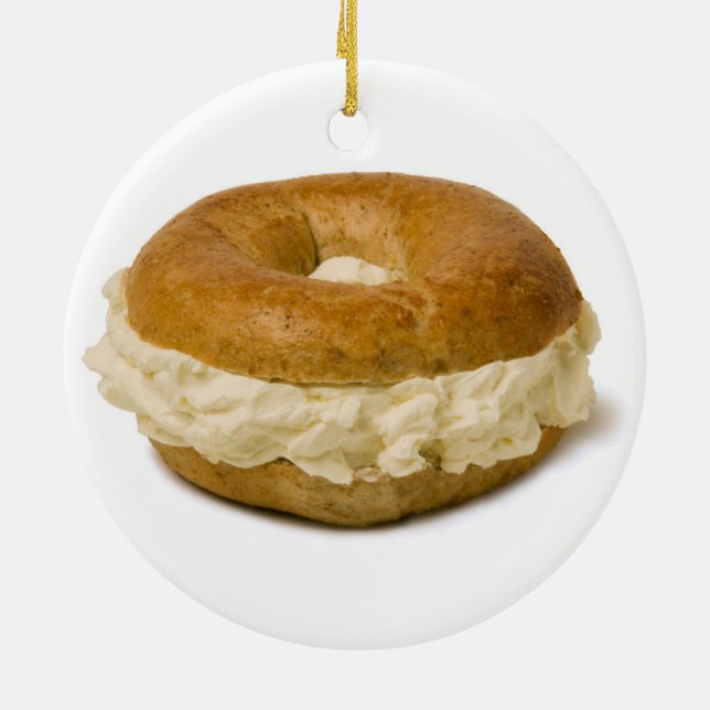 Ornement de fromage du bagel w/Cream (Dos)