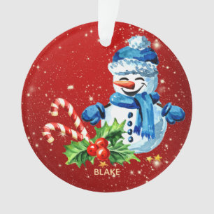Ornement de garde de bébé personnalisé - Snowman