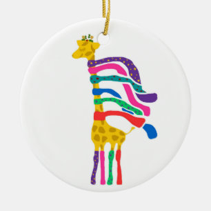 Ornement de girafe de Noël