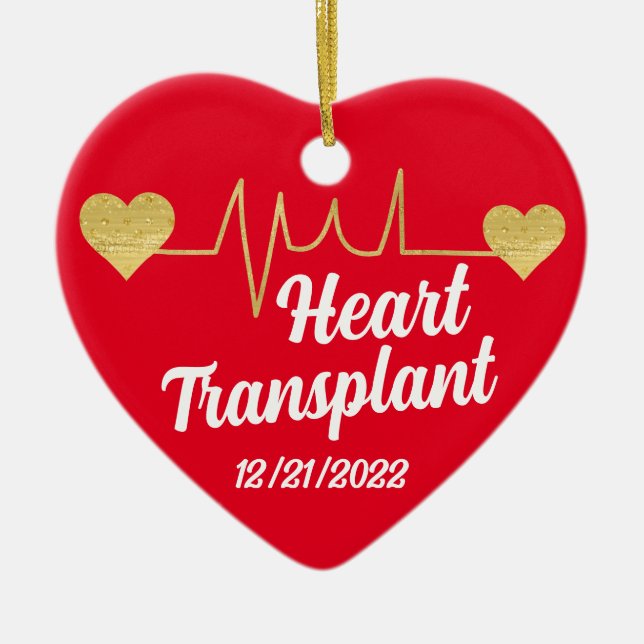 Ornement de greffe cardiaque personnalisable (Devant)