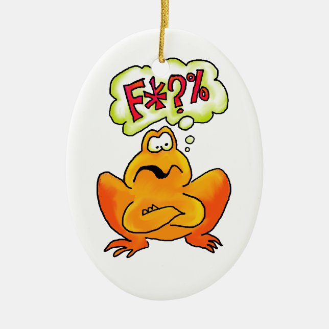 ornement de grenouille de Quatre-lettre (Devant)