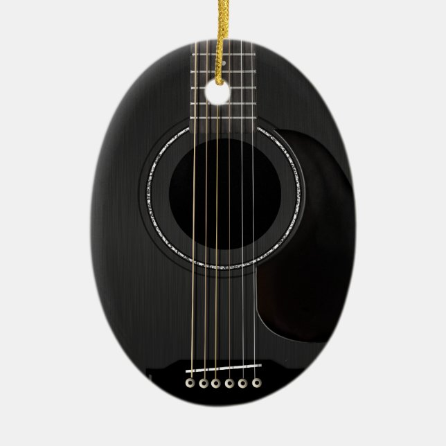 Ornement de guitare noir (Devant)