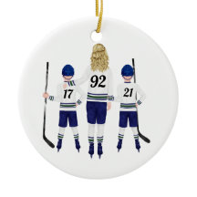 Ornement de hockey sur mesure