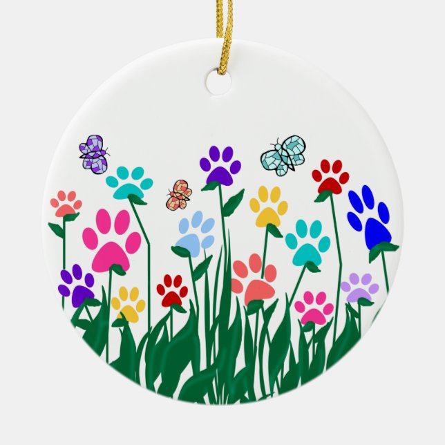 Ornement de jardin Empreinte de patte (Devant)