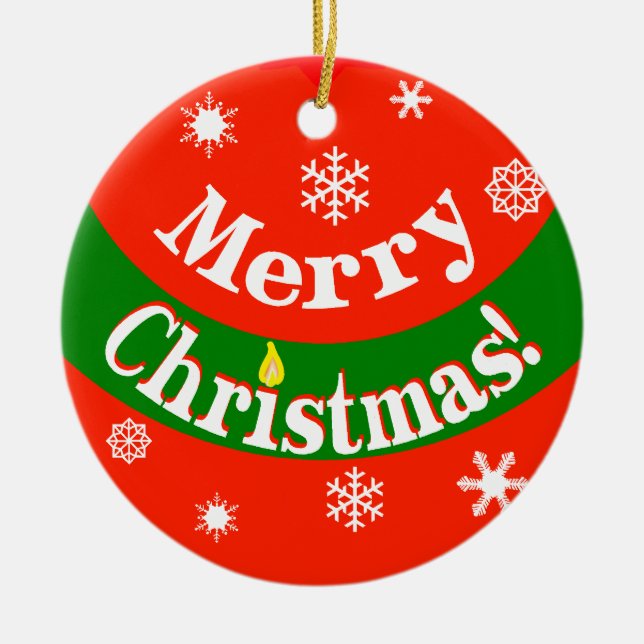Ornement de Joyeux Noël (Devant)