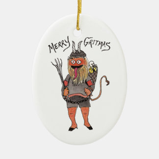 Ornement de Krampus d'hockey