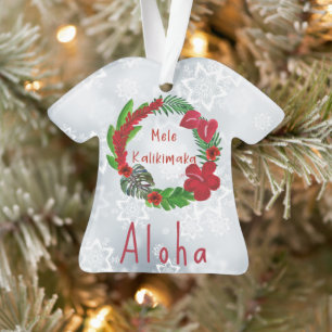 Ornement de la couronne tropicale Mele Kalikimaka
