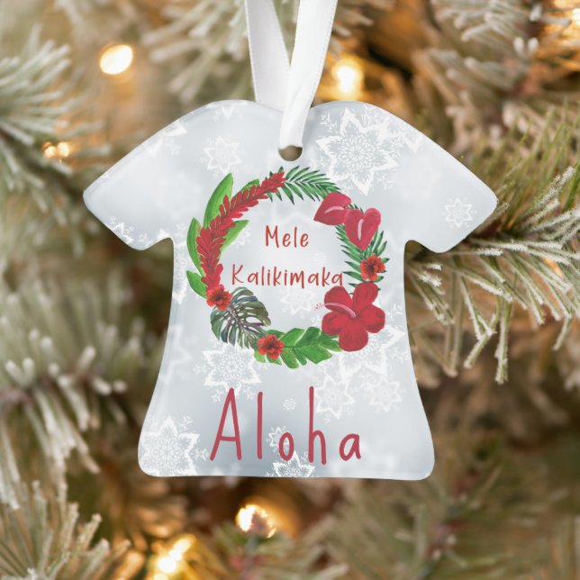 Ornement de la couronne tropicale Mele Kalikimaka (Arbre)