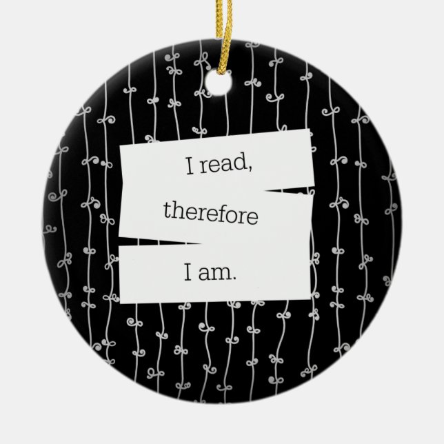 Ornement de la devise du rat de bibliothèque (Devant)