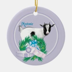 Ornement de la fête de la couronne de chèvre myoto