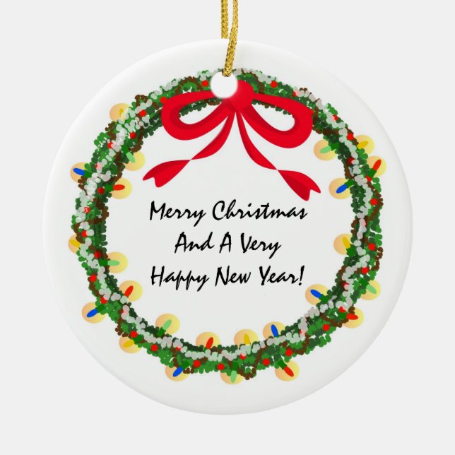 Ornement de la guirlande do-it-yourself de Noël (Devant)