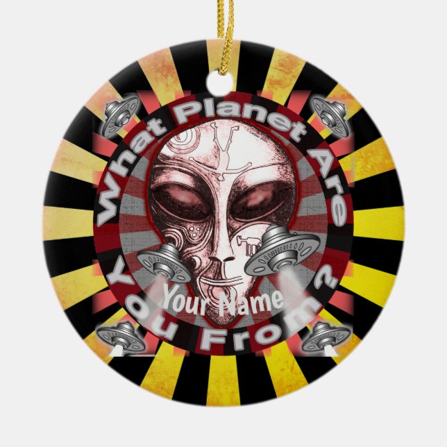 ornement de la planète Alien (Devant)