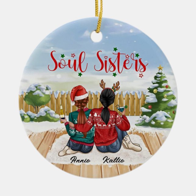 Ornement de la Soeur Soul de Noël (Devant)