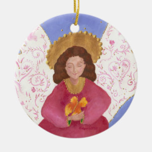 Ornement de l'ange papillon Xmas