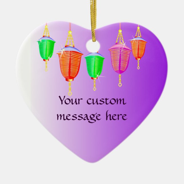 Ornement de lanternes chinoises (Devant)