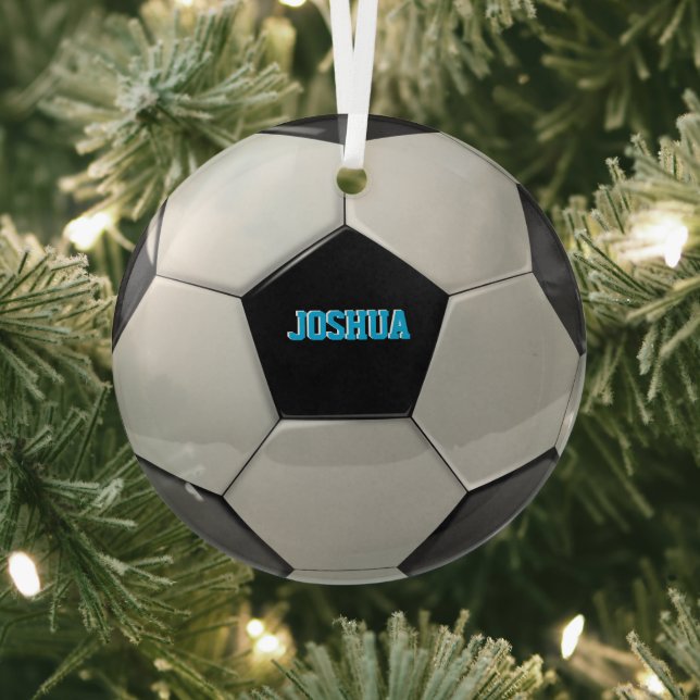 Ornement de l'arbre personnalisé du ballon de foot (Insitu)