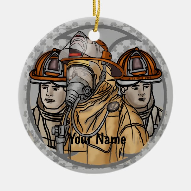 Ornement de l'équipe des pompiers (Devant)