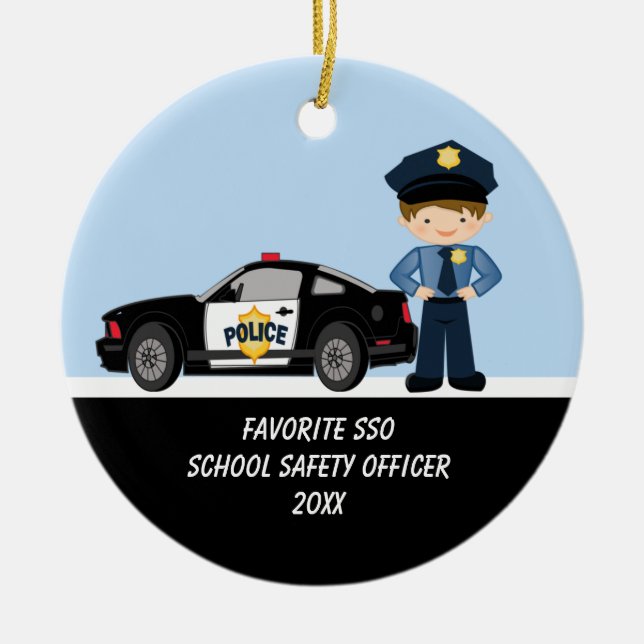 Ornement de l'officier de sécurité de l'école ador (Devant)