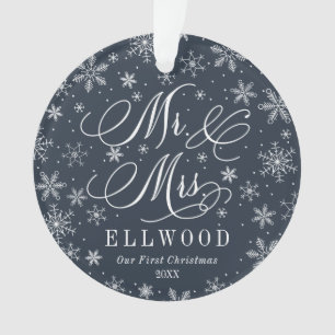 Ornement de M. et de Mme Newlywed First Christmas