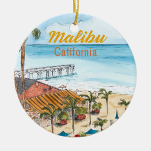 Ornement de Malibu Los Angeles Californie
