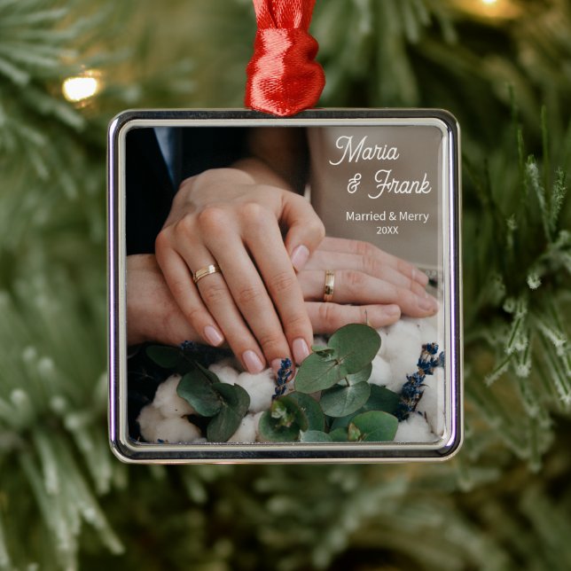 Ornement de mariée - Premier Noël de couple ! (Arbre)