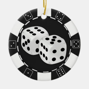 Ornement de matrices de jeton de poker