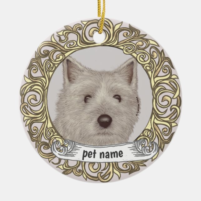 ornement de mémoire affectueuse pour Cairn Terrier (Devant)