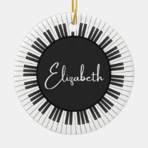 Ornement de musique de piano personnalisable