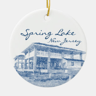 Ornement de New Jersey de lac spring