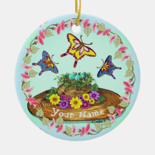 Ornement de nid d'oiseaux Casquettes de fleurs
