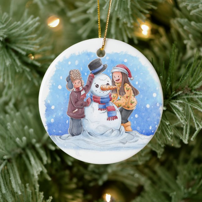 Ornement de Noël 2 visages (Arbre)