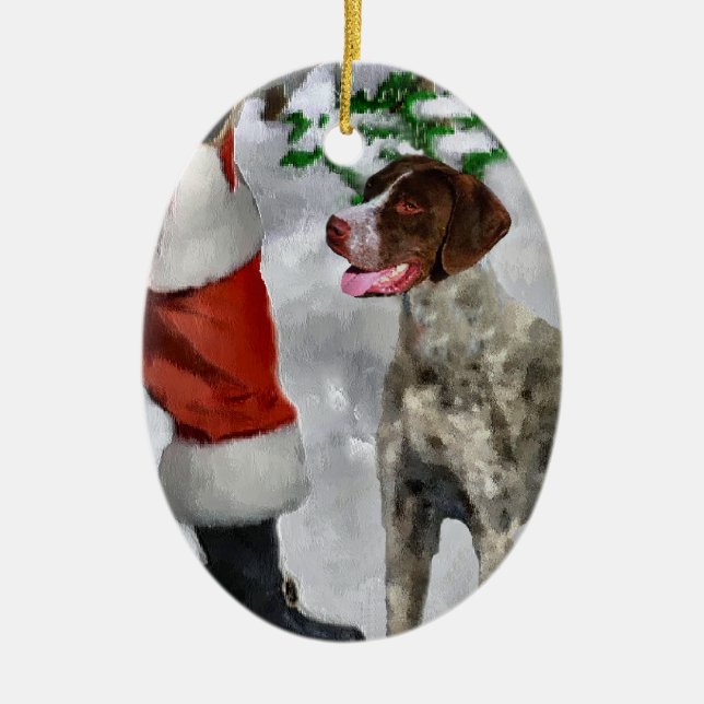 Ornement de Noël à poinière courte allemande (Devant)