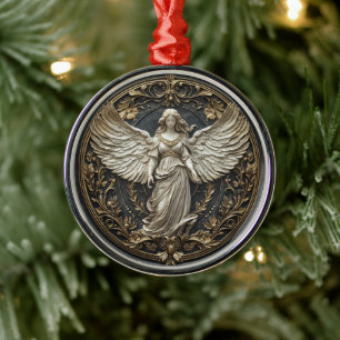 Ornement de Noël Ange Gardien Élégant