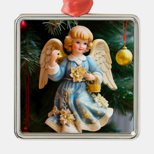 Ornement de Noël Angel vintage (Devant)