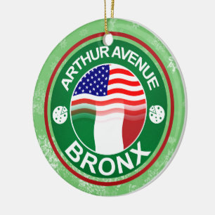 Ornement de Noël Arthur Avenue Bronx Italien