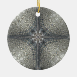 Ornement de Noël avec une étoile et une nativité