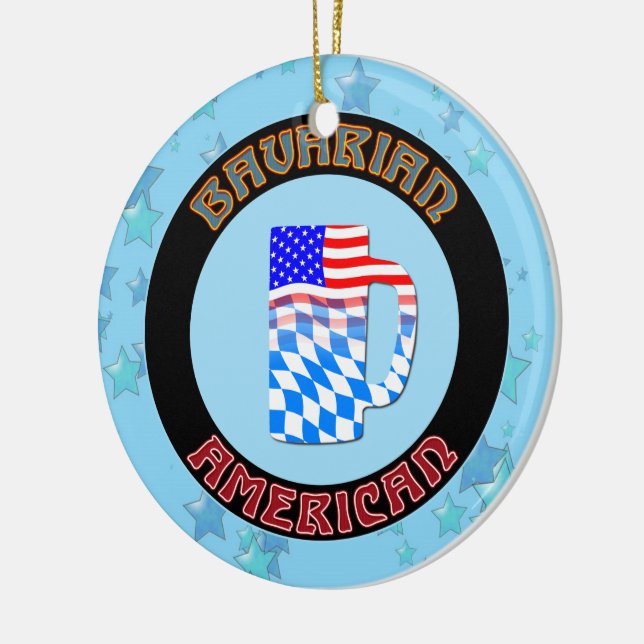 Ornement de Noël Bavarois Américain Allemand (Gauche)