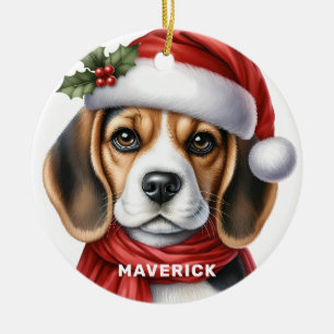 Ornement de Noël beagle