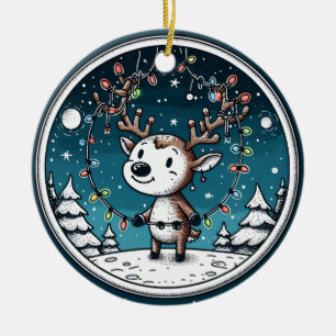 Ornement de Noël bébé renne