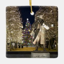 Ornement de Noël/Céramique. Centre Quincy