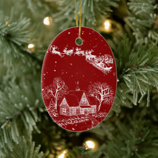Ornement de Noël classique en toile britannique