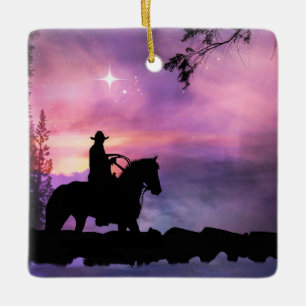 Ornement de Noël Cowboy