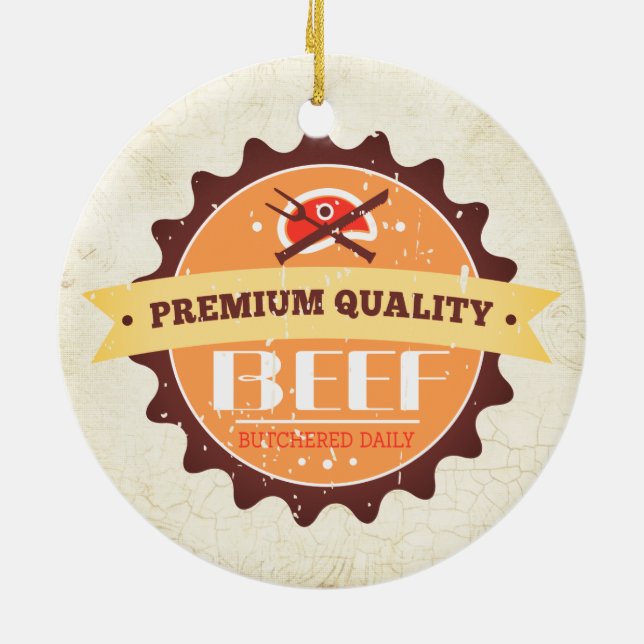 ornement de Noël d'amant de viande de boucherie de (Dos)