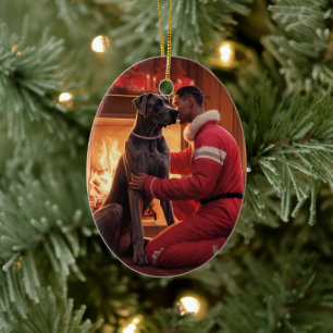 Ornement de Noël Danois Géant, Cadeau de Mémoire p