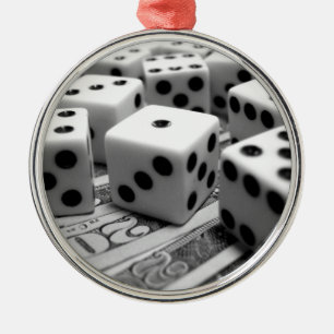 Ornement de Noël d'argent de matrices
